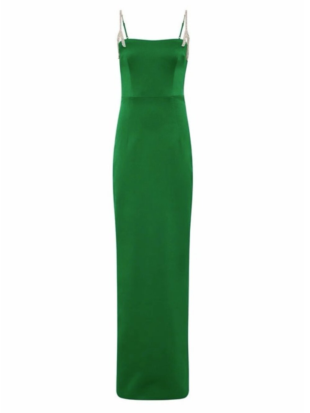 Rachel Gilbert Leora Gown NWOT Emerald Green Satin Wedding Formal Size 8 AU 3 - Picture 7 of 15